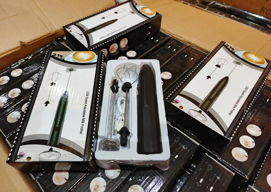 USB Rechargeable Electric Milk Frother & Coffee Mixer