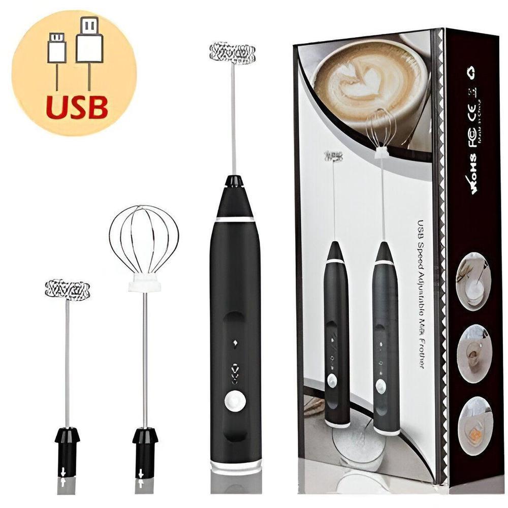 USB Rechargeable Electric Milk Frother & Coffee Mixer